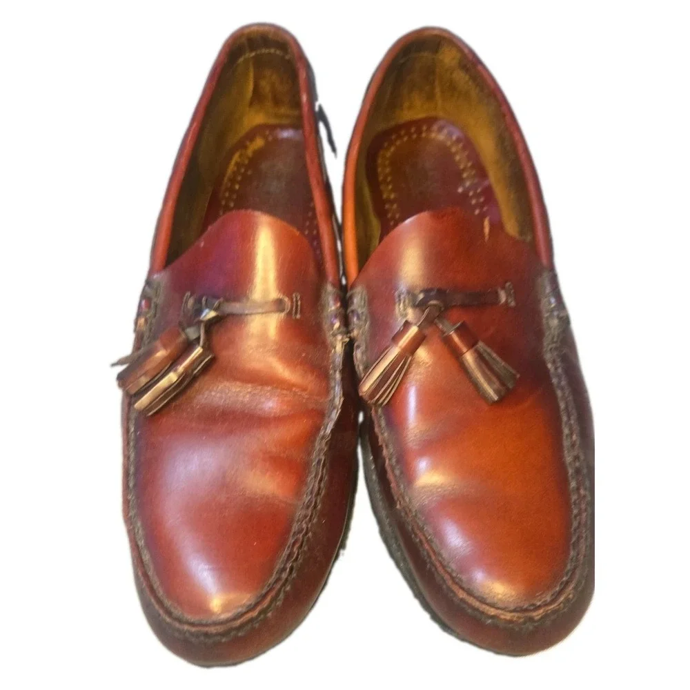 G.H. Bass Weejuns Penny Loafers Mens 12 Burgundy Oxblood Leather Slip-On